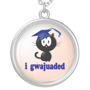 Graduation 2011 silver plated necklace