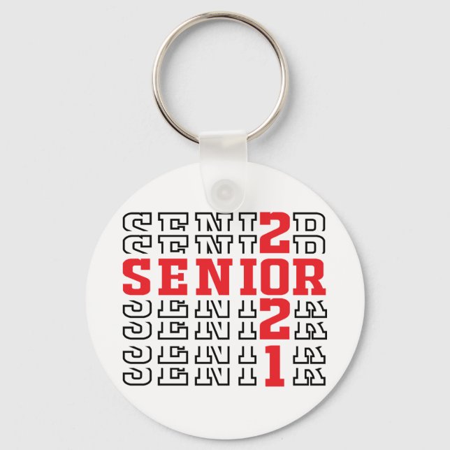 Graduation 2021, Class Of 2021, Senior 2021 Keychain (Front)