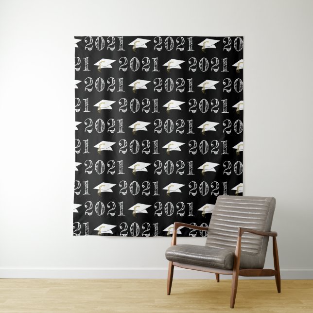 Graduation 2021 Pattern Photo Op Backdrop (In Situ)