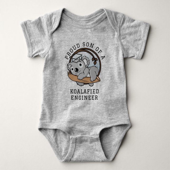 Graduation 2023 Baby Koala Engineer Grad Custom Baby Bodysuit (Front)