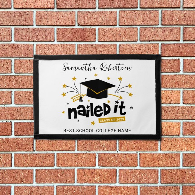 Graduation 2023 Funny Grad School College Keepsake Pennant (Insitu 1)