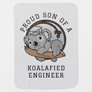 Graduation 2023 Koala Engineer Graduate Custom Baby Blanket