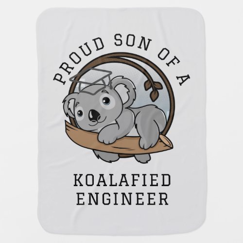 Graduation 2023 Koala Engineer Graduate Custom Baby Blanket