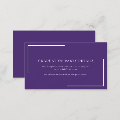 Graduation 2024 Geometric Grad Party Enclosure Card