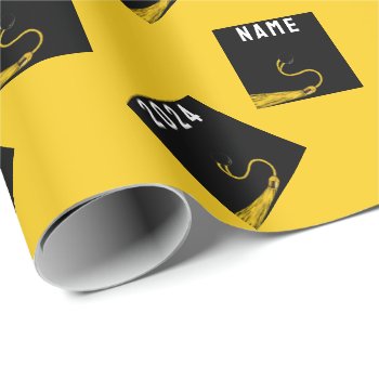 Graduation 2024 Gift Wrapping Paper by partygames at Zazzle