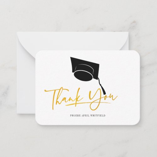Graduation 2024 Grad Cap Thank You Card