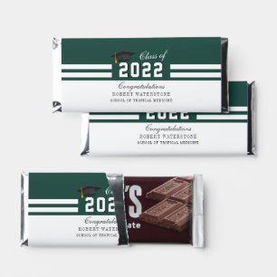 Graduation 2024 Grad Green Graduate Party Hershey Bar Favors