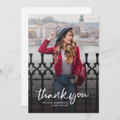 Graduation 2024 Grad Photo Script Thank You Invitation