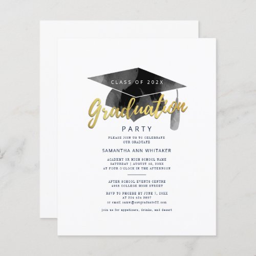 Graduation 2024 Minimalist Grad Party Invitation