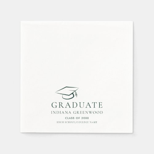 Graduation 2024 Minimalist Party Paper Napkins