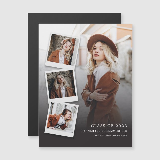 Graduation 2024 Multi Photo Grad Announcement (Front/Back)