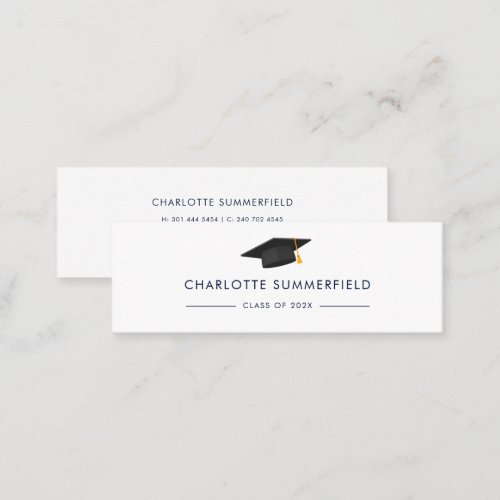 Graduation 2024 Name Modern Grad Calling Card
