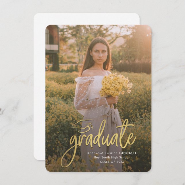 Graduation 2024 Open House Grad Party Photo (Front/Back)