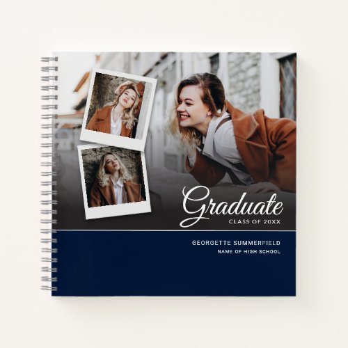 Graduation 2024 Party Grad Photo Collage Notebook