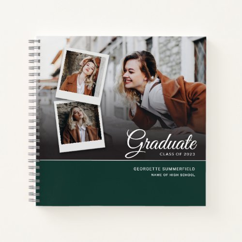 Graduation 2024 Party Grad Script Photo Guest Notebook