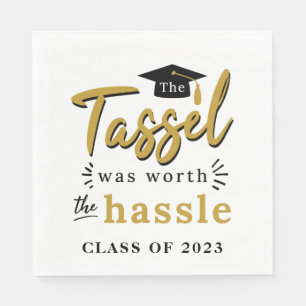 Graduation 2024 Party Tassel Was Worth the Hassle Napkins
