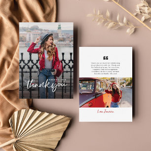 Graduation 2024 Photo Grad Thank You Photo Card