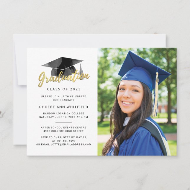 Graduation 2024 Photo Party Invitation (Front)
