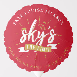 Graduation 2024 Red Grad Party Balloon