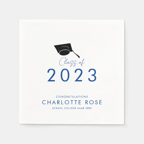 Graduation 2024 Script Grad Party Paper Napkins