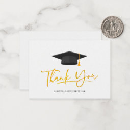 Graduation 2024 Script Grad Thank You Script Note Card | Zazzle