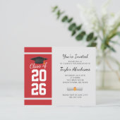 Graduation 2024 Simple Grad Party Invitation (Standing Front)