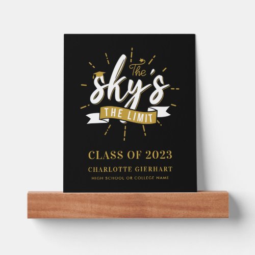 Graduation 2024 The Skys The Limit Grad Custom Picture Ledge