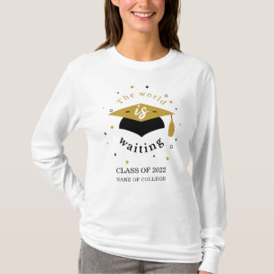 Graduation 2024 World is Waiting Personalized T-Shirt