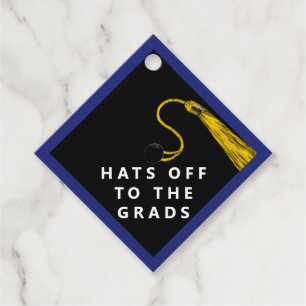 Graduation 2025 Blue Favor Tags