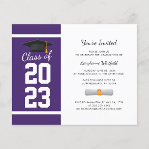Graduation 2025 Elegant Purple Party Invitation