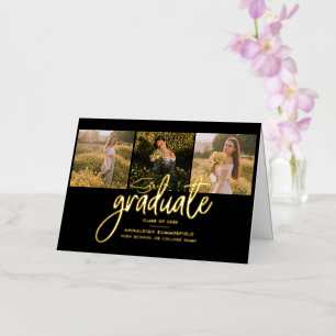 Graduation 2025 Grad Photo Gold Foil Announcement