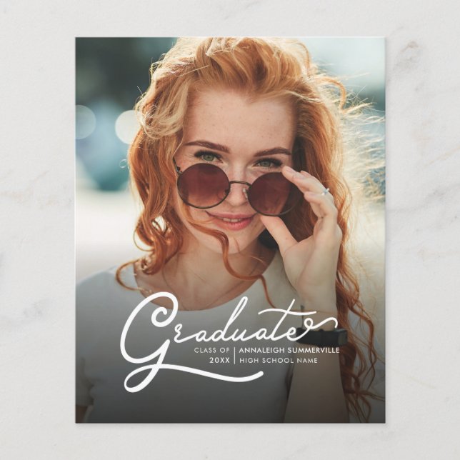 Graduation 2025 Grad Photos Party Invitation (Front)