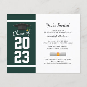 Graduation 2025 Green Grad Party Invitation