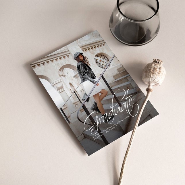 Graduation 2025 Handwritten Photo Announcement (Creator Uploaded)