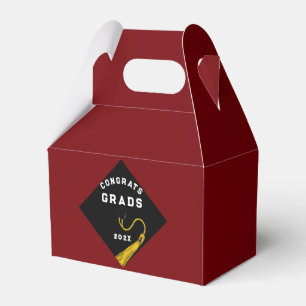 Graduation 2025 Maroon Favor Box