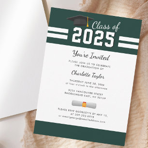Graduation 2025 Modern Grad Party Invitation