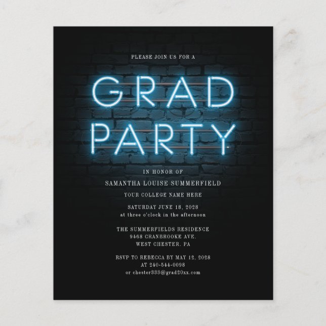 Graduation 2025 Modern Party Invitation (Front)