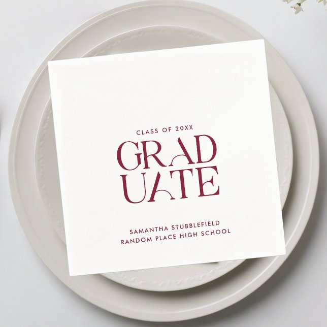 Graduation 2025 Modern Party Paper Napkins (Graduation 2025 Modern Party Paper Napkins)