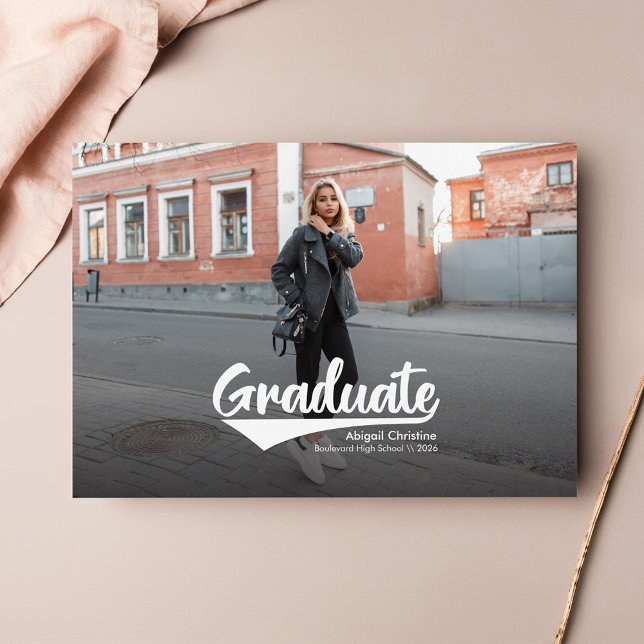 Graduation 2025 Modern Photo Announcement (Graduation 2024 Photo Announcement Magnet)