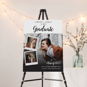 Graduation 2025 Multi Photo Grad Party Foam Board
