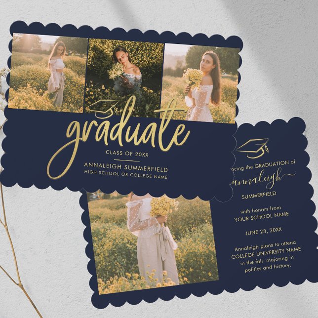 Graduation 2025 Multi Photo Senior Announcement (Graduation 2025 Multiple Photos Senior Announcement)