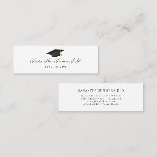 Graduation 2025 Name Script Calling Card
