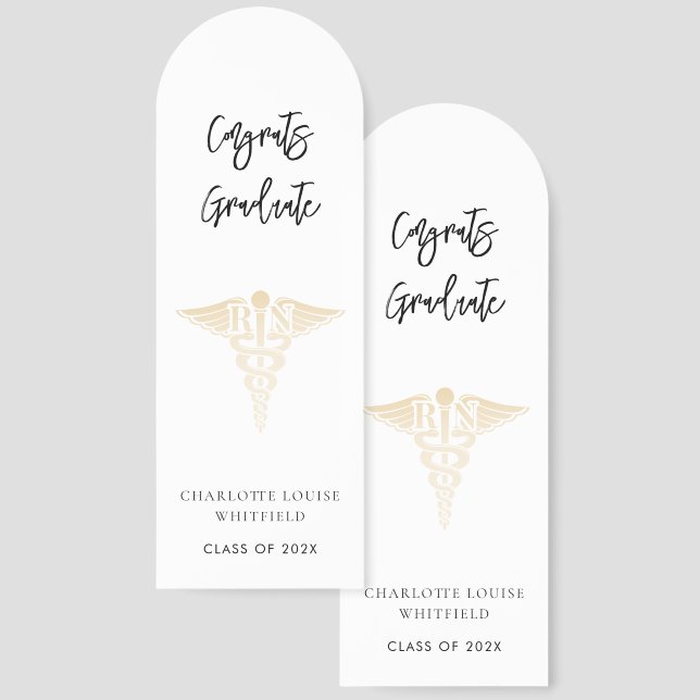 Graduation 2025 Nurse Pinning Party Favors Bookmarks (Front & Back)