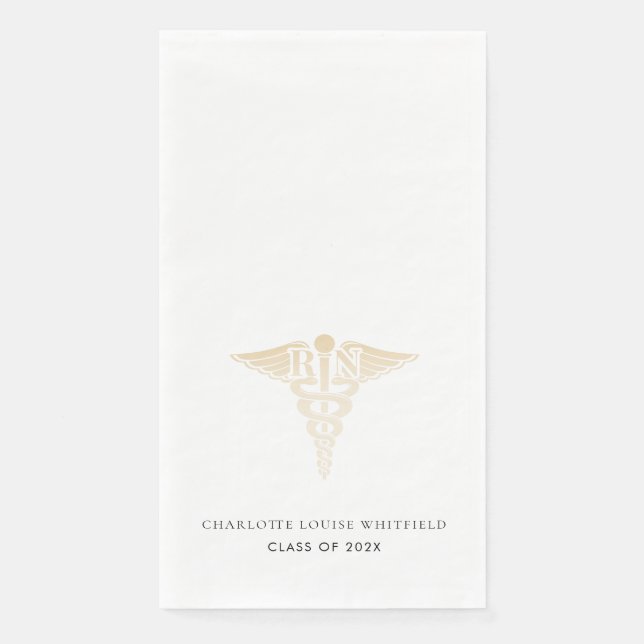 Graduation 2025 Nurse Pinning Party Paper Guest Towels (Front)