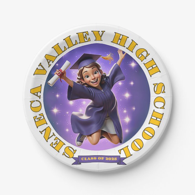" GRADUATION 2025 " PAPER PLATES (Front)