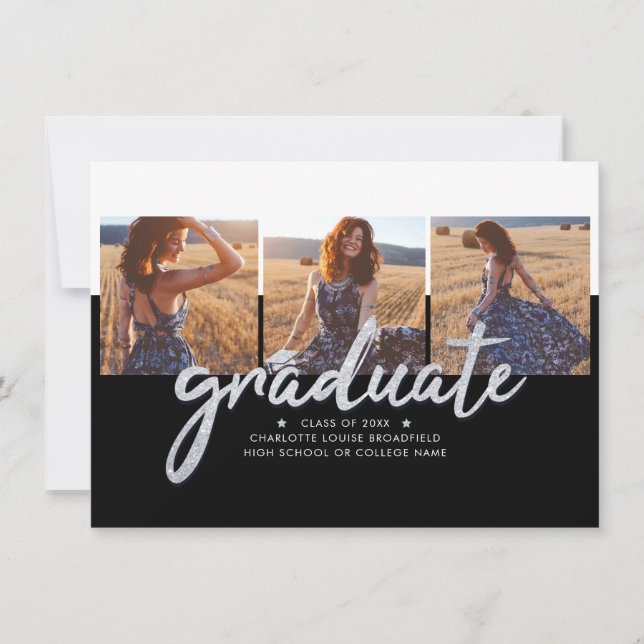 Graduation 2025 Photo Collage Announcement (Front)