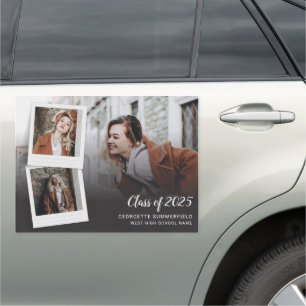 Graduation 2025 Photo Collage Senior Car Magnet