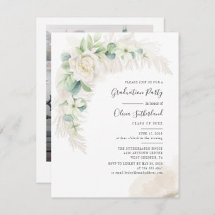 Graduation 2025 Photo Eucalyptus Grad Party Invitation