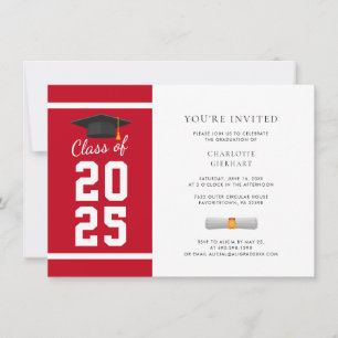 Graduation 2025 Photo Minimalist Grad Party Invitation