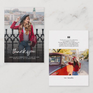 Graduation 2025 Photos Grad Thank You Note Card